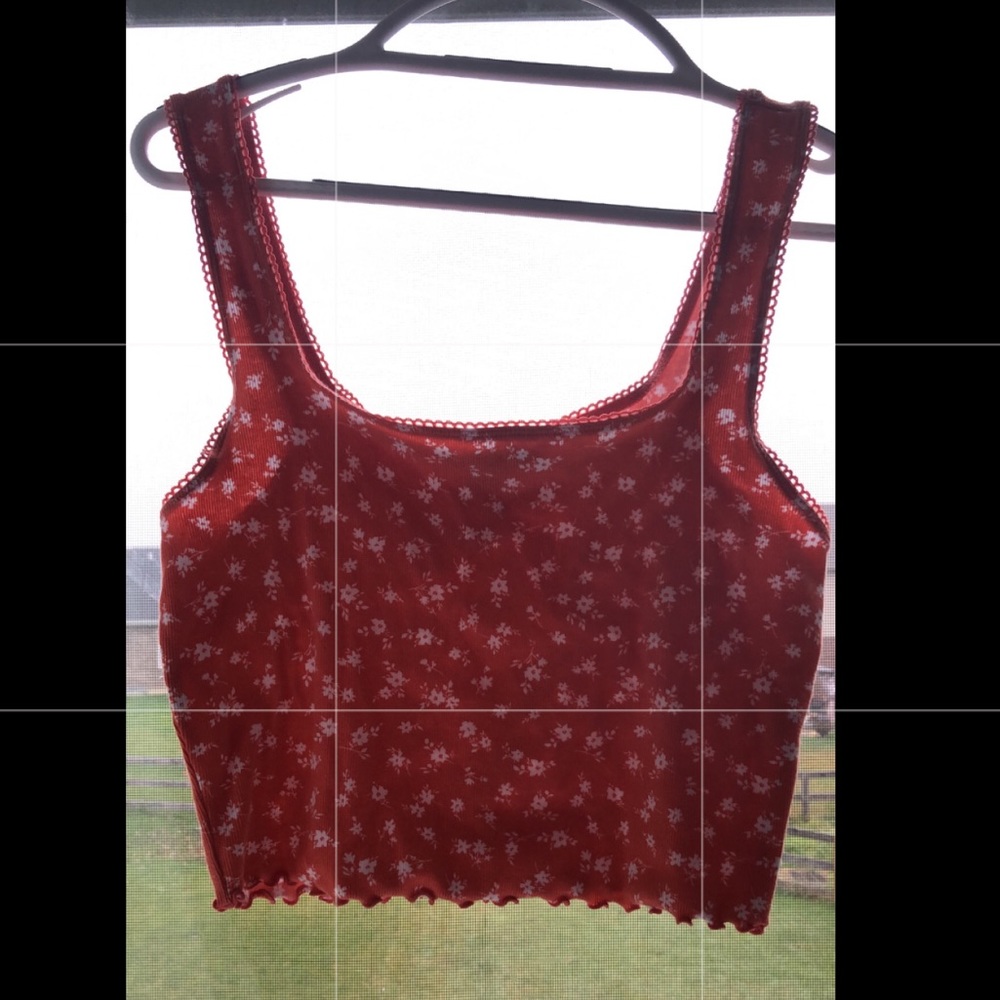 Cropped, ribbed, tank
